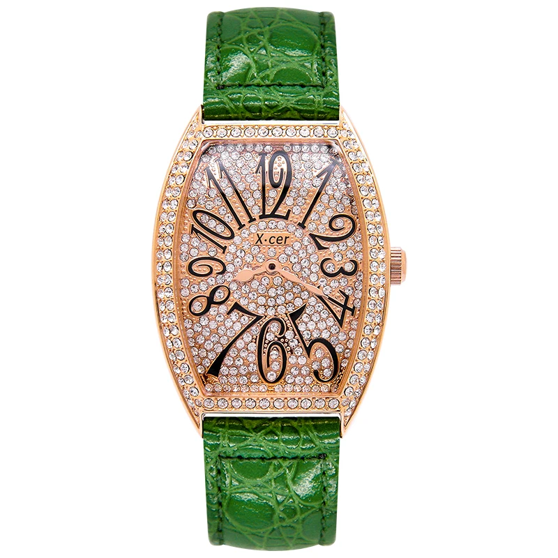 Высококачественные водонепроницаемые кварцевые часы в форме бочонка с