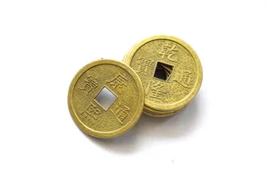 10 шт. 38 мм латунь Китайский древний фэн-шуй удача Монета ХОРОШЕЕ приносящий удачу Дракон и Феникс антикварное богатство коллекция денег подарок