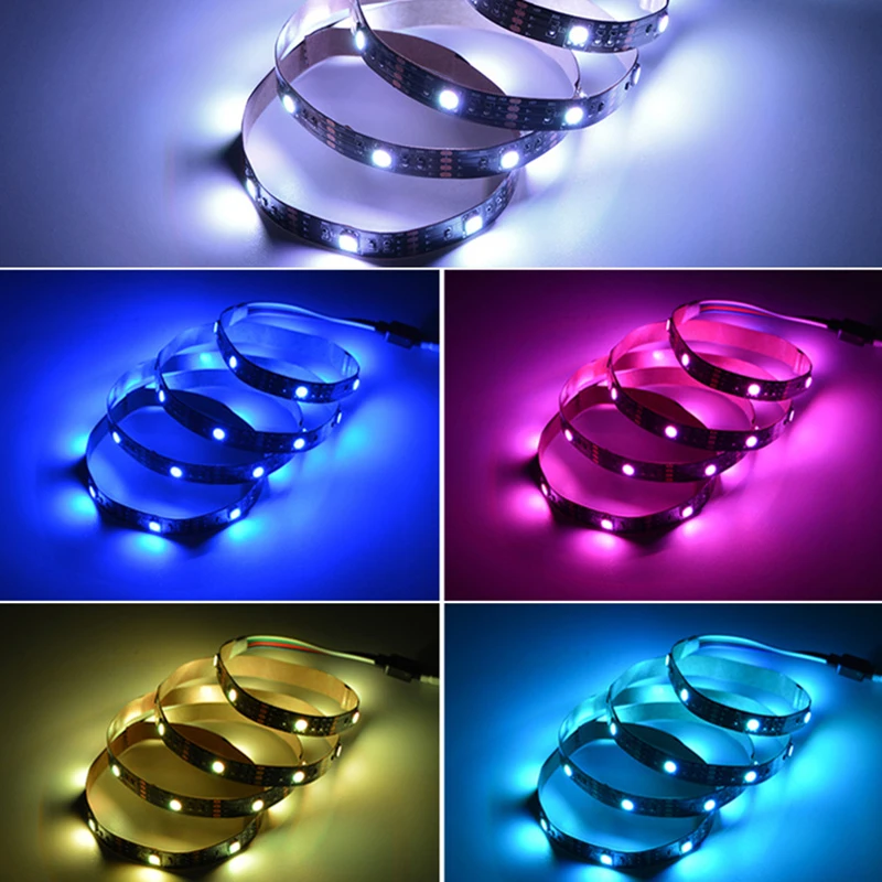 Светодиодная лента мини 3 клавиши управления RGB 1 м 30 светодиодный S с usb-питанием DC