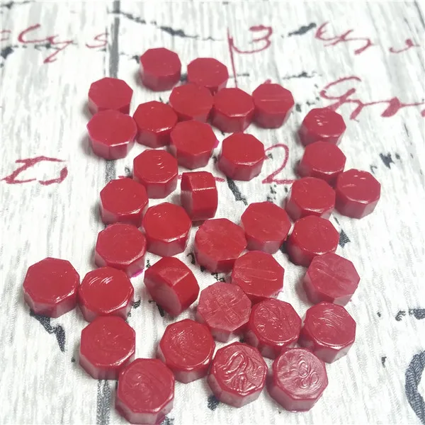 160 шт. красные винтажные восковые таблетки бусинки гранулы Таяние зерна для