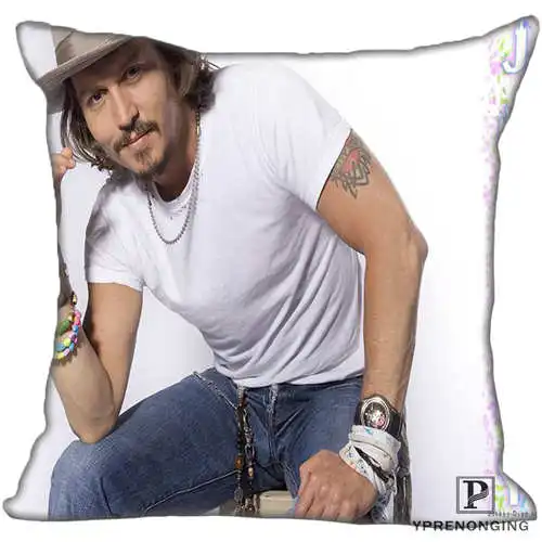 Pillowcase Для наращивания с лучшими продажами от Джонни Деппом(3) Наволочка на подушку, спальня дома квадратная Наволочка на молнии(с одной стороны)#190404-01-107 - Цвет: Pillowcase