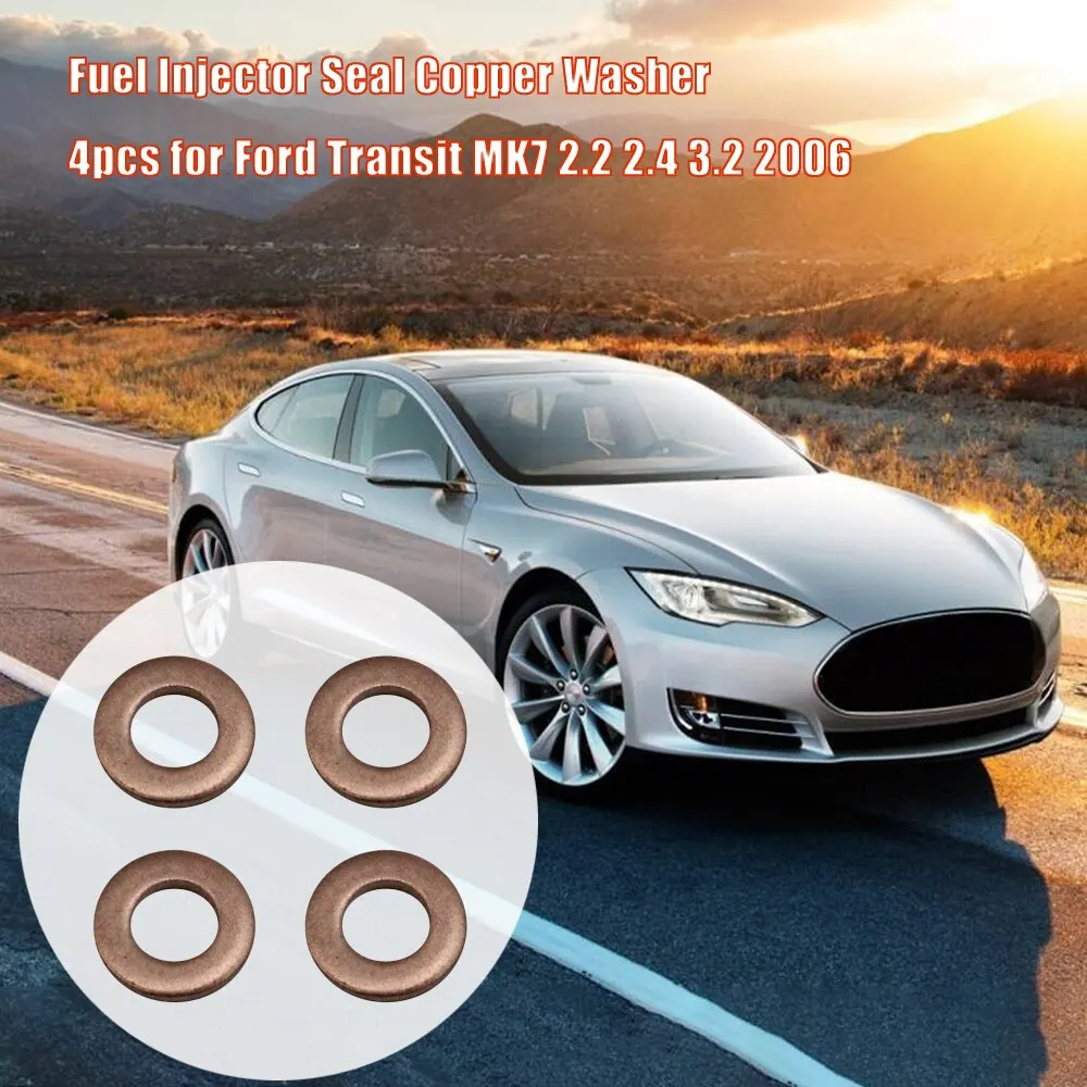 Автомобильные аксессуары уплотнение топливного инжектора медная шайба 4 шт. для