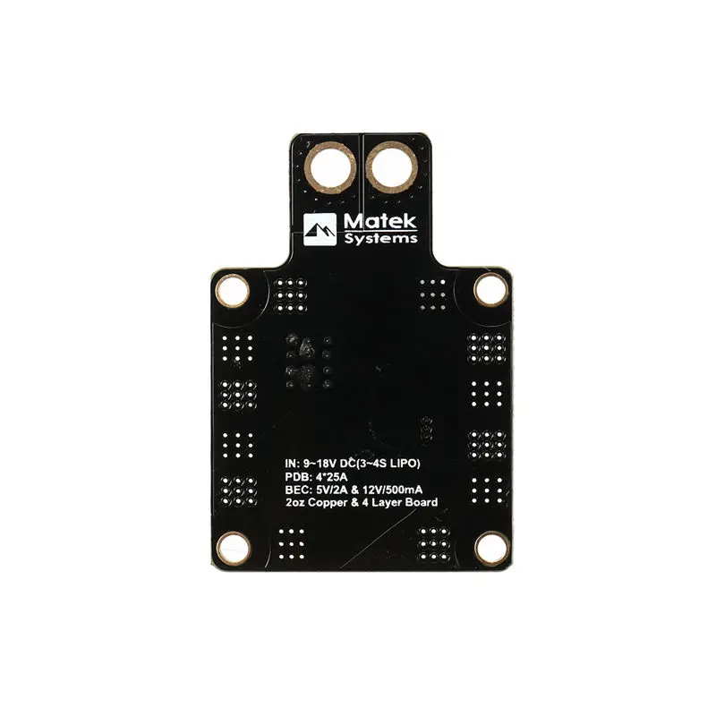 Matek System PDB XT60 W/BEC 5V & 12V 2oz медь для радиоуправляемого вертолета FPV Quadcopter Muliticopter Drone