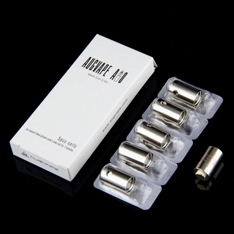Augvape AIO Ego Vape Pen 5 намоток Встроенный 1500 мАч 30 Вт Ом одна катушка со светодиодным