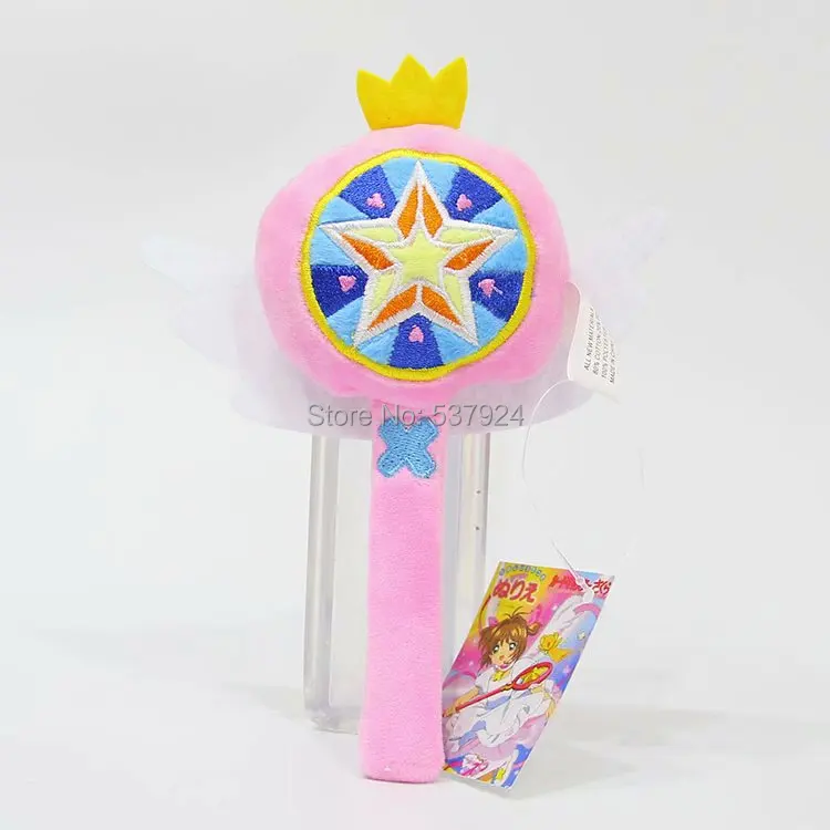 Новый Cardcaptor Sakura Kinomoto волшебная палочка со звездой 6 &quot15 см плюшевая кукла брелок