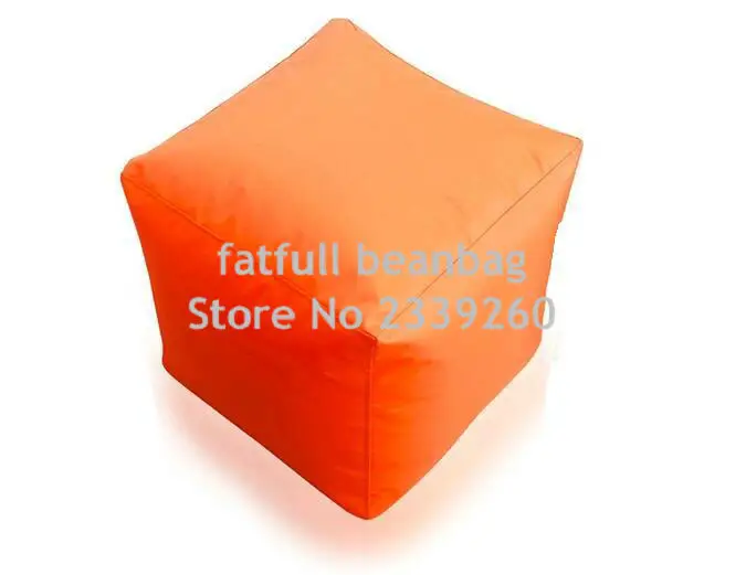 Чехол только без наполнителя складной оттоманка квадратный оранжевый мешок и