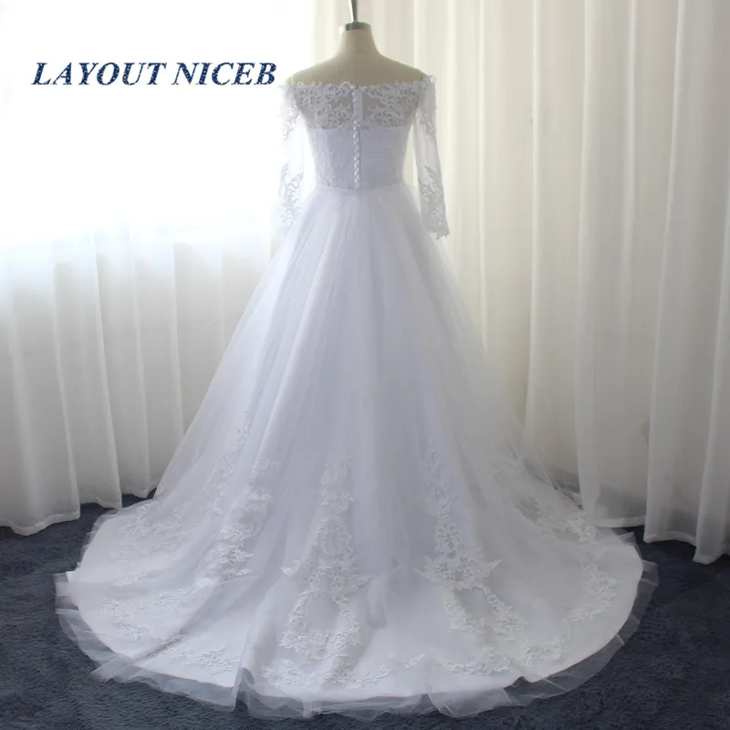 Lux Lace Applique Mermaid Wedding Dress With Detachable skirt vestido de noiva Off The shoulder Saudi Arabia Bridal Gowns | Свадьбы и