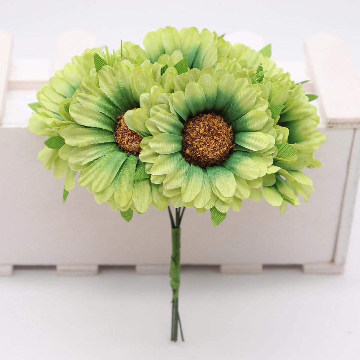 9 6 шт. ручной работы gerbera модный домашний сад невесты diy из упаковочного материала Свадебные банкетные Декоративные искусственные цветы ножницы Корона - Цвет: 9