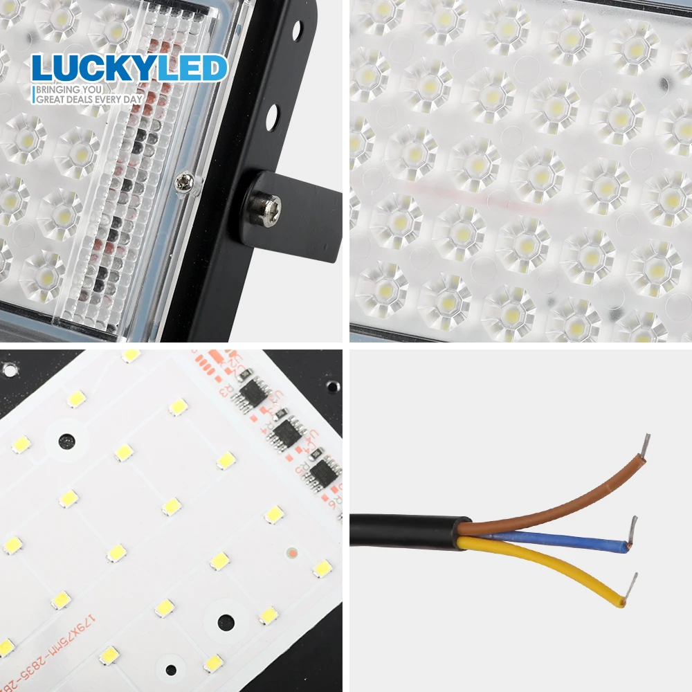 LUCKYLED Светодиодный прожектор светильник 50 Вт AC 220V 240V Водонепроницаемый Ip65 Точечный светильник на открытом воздухе садовый светильник ing потолочные светильник s Светодиодный отражатель холодный белый