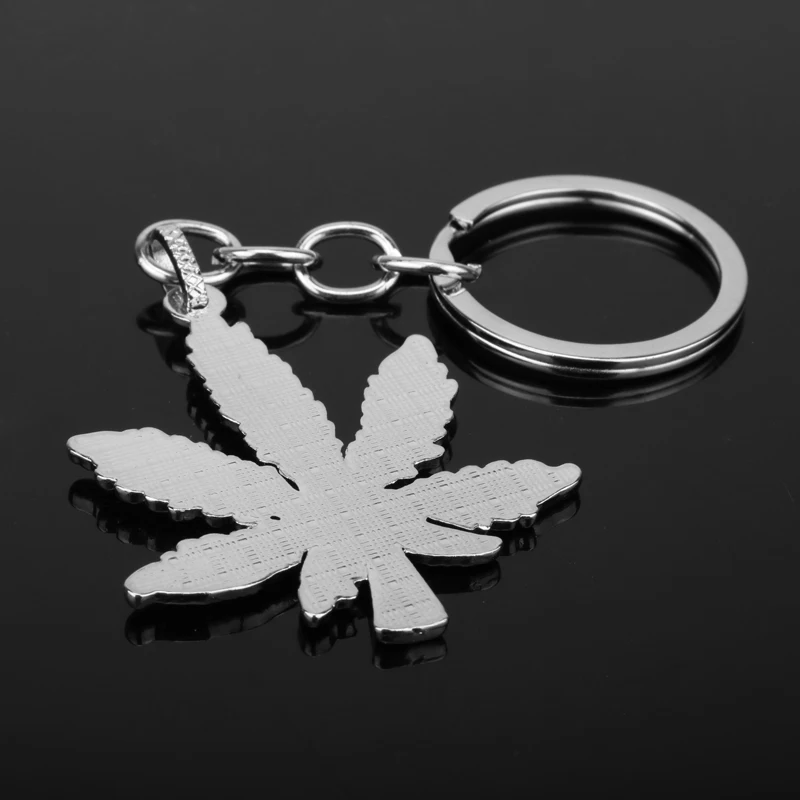 Мода брелок цепочка для ключей женщин ювелирные изделия в виде кленового листа