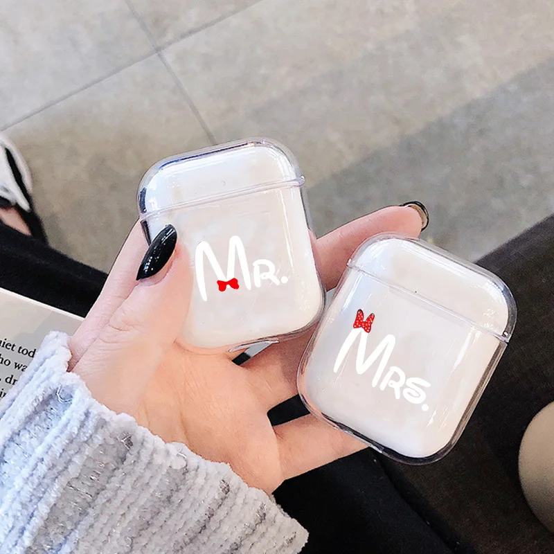 Чехол для Apple airpods чехол с милым мультипликационным принтом пар беспроводной