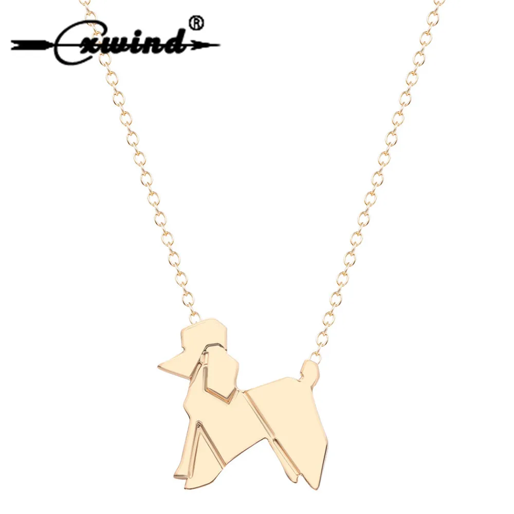 

Cxwind Lovely Poodle Dog Necklaces & Pendants Charm Animal Doggie Chain Necklace Jewelry for Pet Lover Necklace Women Gift