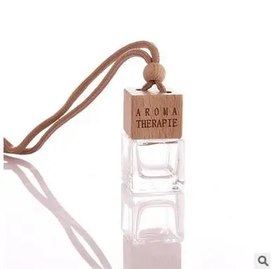 10 шт./лот автомобильная квадратная стеклянная бутылка для духов подвесная парфюм