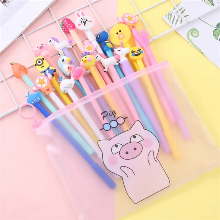 Multicolor Helpro 20 шт./лот, креативная гелевая ручка в стиле мультфильма Kawaii, Серия животных, ручка для письма, офисные школьные канцелярские принадлежности, большая подарочная посылка - Цвет: Multicolor