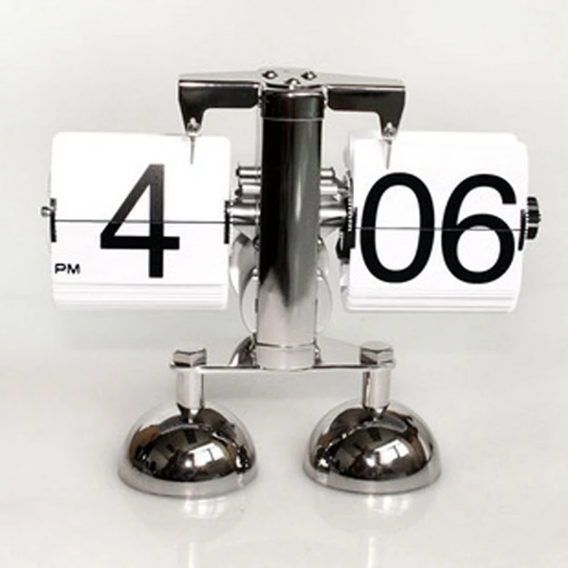 Оригинальные цифровые настольные часы Libra Ретро переворачивающиеся из