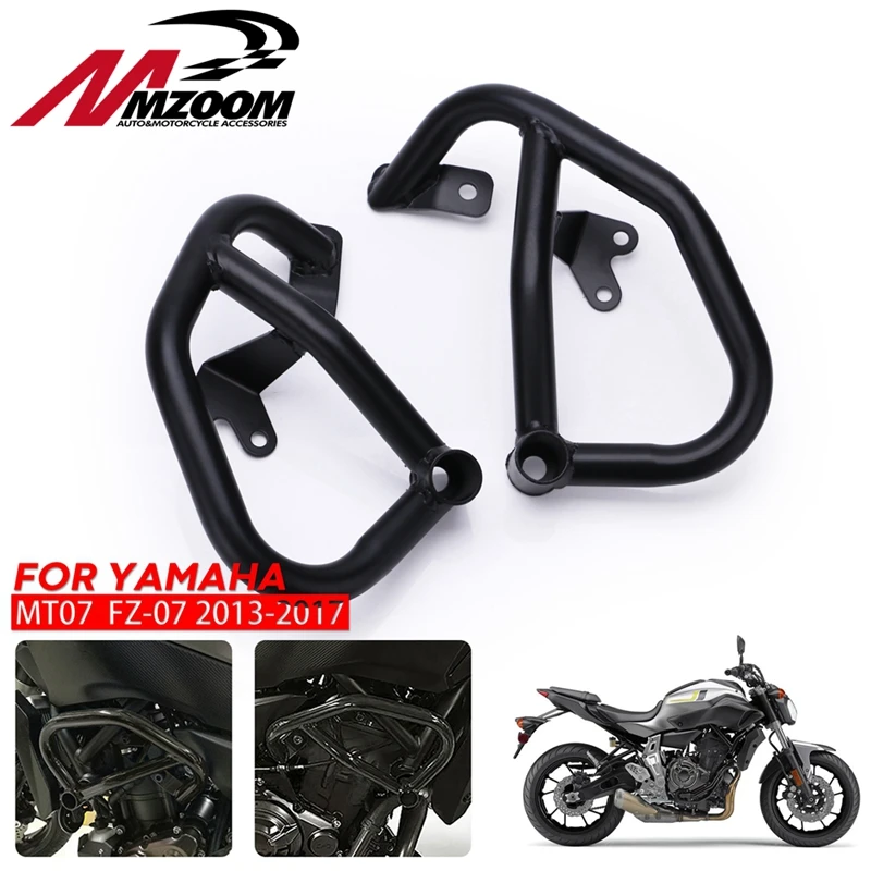 Защита бампера двигателя мотоцикла защитные полосы сталь для YAMAHA MT07 MT 07 2013 2016 FZ07 FZ