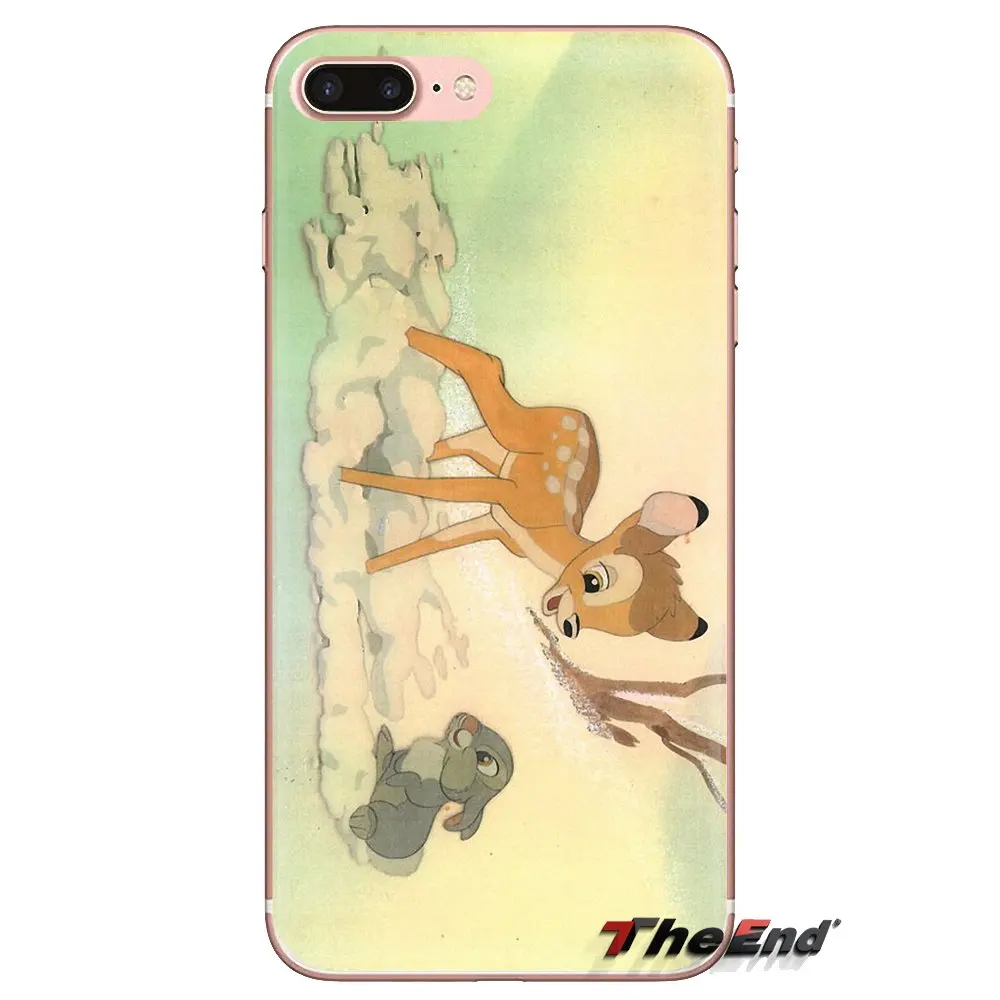 Прозрачные чехлы из ТПУ красивый постер Bambi и Thumper для Samsung Galaxy S3 S4 S5 Mini S6 S7 Edge S8 S9 S10