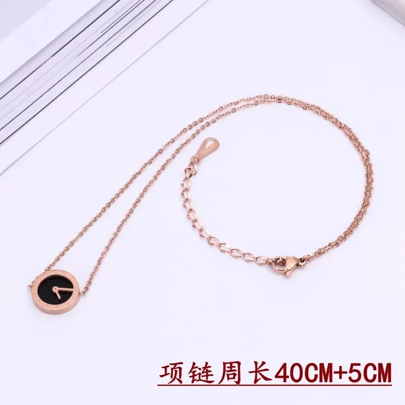 Новые женские Сталь Титан розовое золото римские цифры указателя аллергия