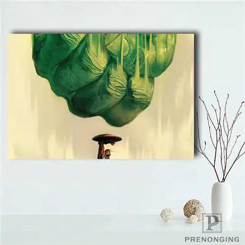 Canvas Poster На заказ холст плакат Невероятный Халк Печатный постер ткань настенное искусство картины для декора гостиной#18-12-05-H-01-9 - Цвет: Canvas Poster