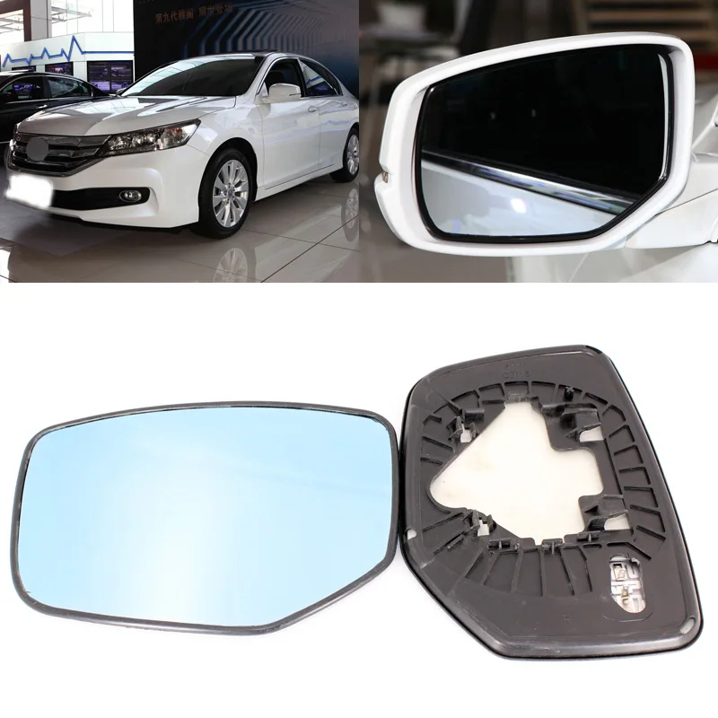 Для Honda Accord 2008-2013 боковое дверное зеркало голубое стекло с основанием с подогревом 1 пара