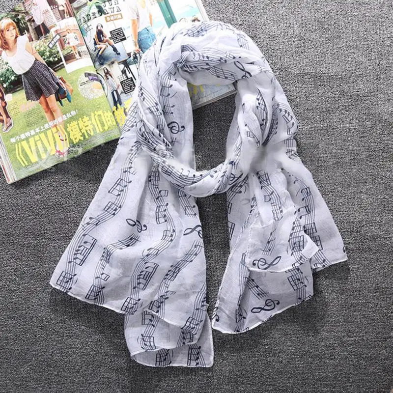 Шарф для музыки классический шарф скрипки и нот|scarf slide|scarf squarescarf silk |