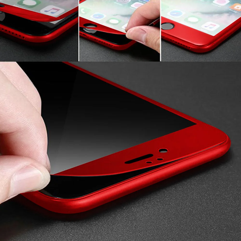 KISSCASS Экран протектор для iPhone 6 S 7 8 плюс полный охват Мягкий край X 10 закаленное