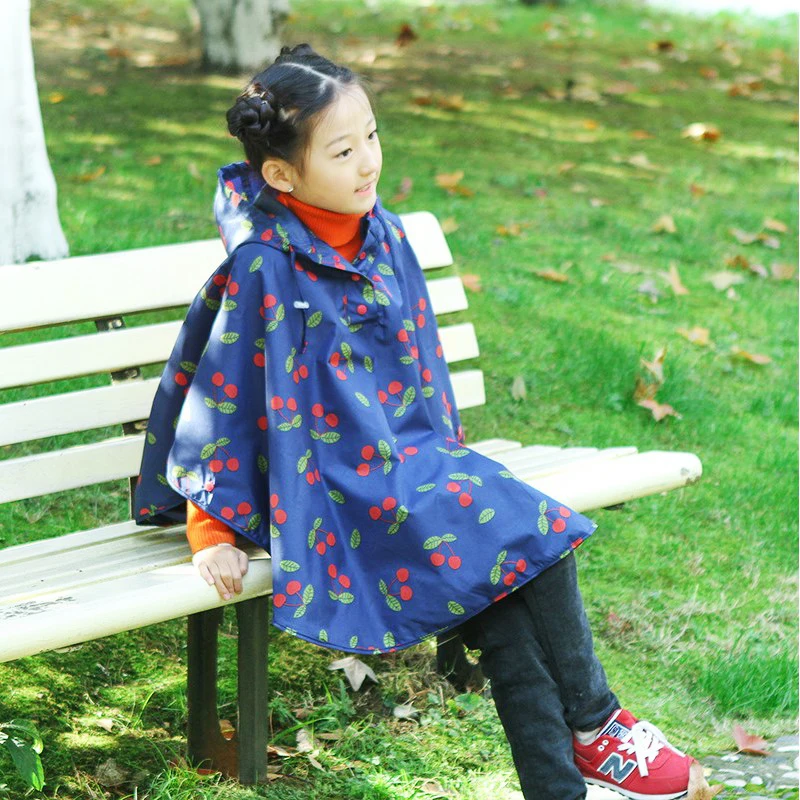 Корейский стиль детский плащ с вишневым узором утепленный для мальчиков и