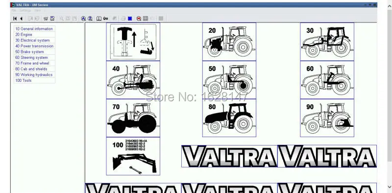 Valtra Lexcom spare parts catalog 2017 |