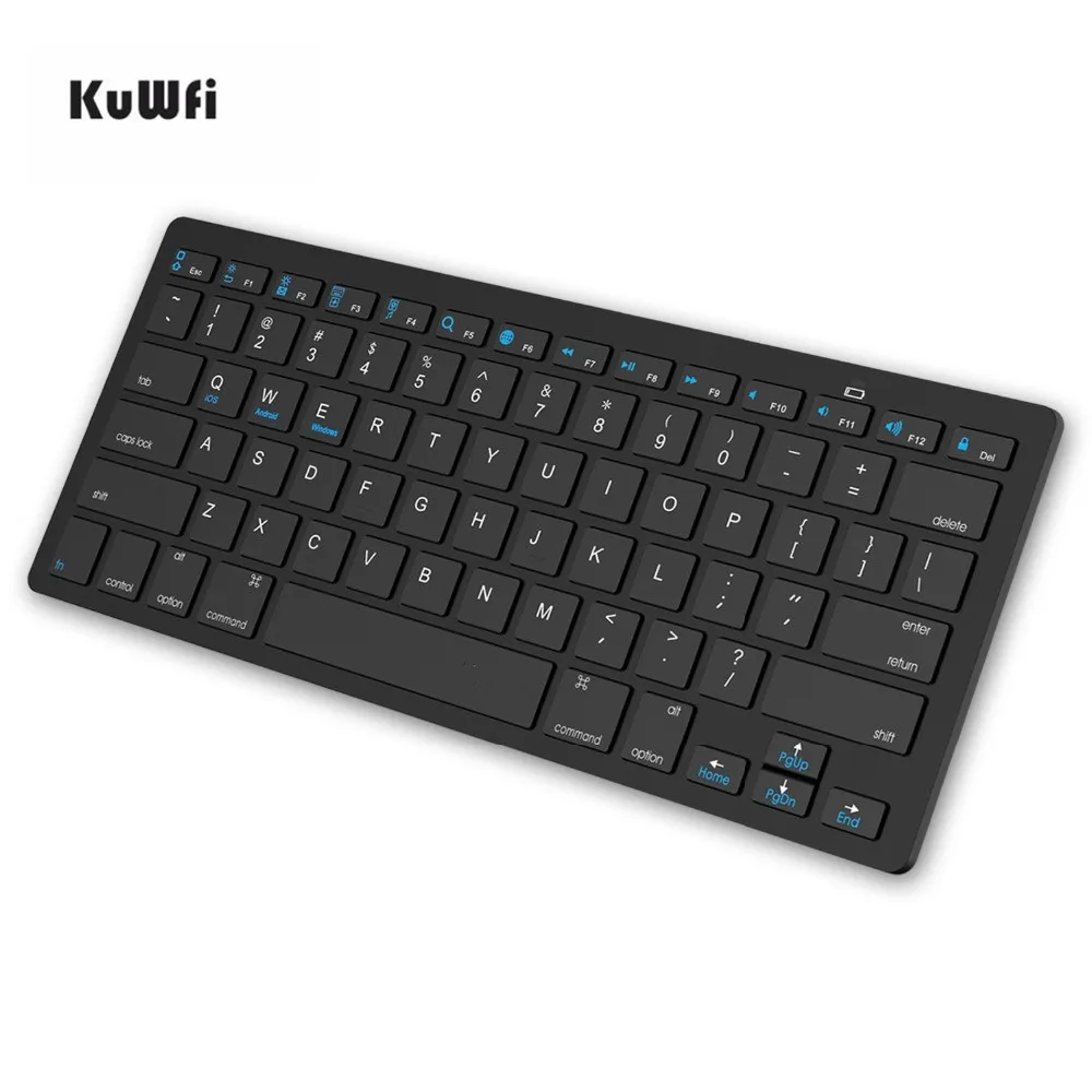 KuWfi ультра тонкая Bluetooth беспроводная клавиатура 3 0 для Apple iPad серии iOS