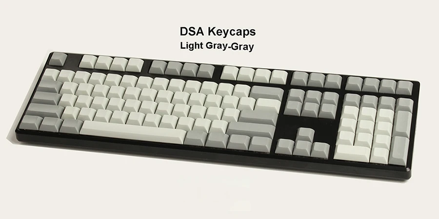 108 Light Gray-Gray NPKC PBT пустой DSA Keycaps Мечтательный фиолетовый бордовый серый цвет микс для переключатели Cherry MX механические клавиатуры - Цвет: 108 Light Gray-Gray