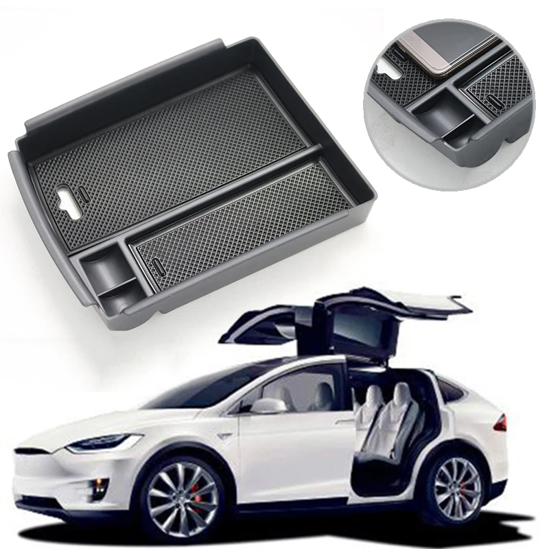 Лоток из АБС-пластика Черный автомобильный чехол для хранения 2016-2018 Tesla модель X/S