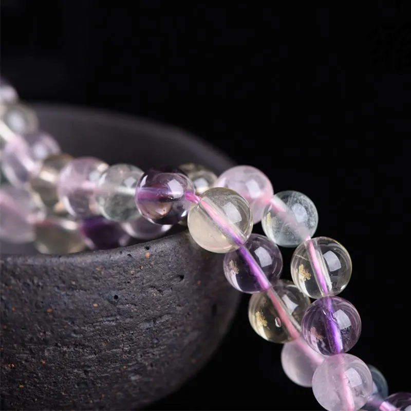 6-12mm Natural Mixed-color Mixed Quartzs Beads For Jewelry Making Bracelets Women 15'' Needlework DIY Trinket | Украшения и