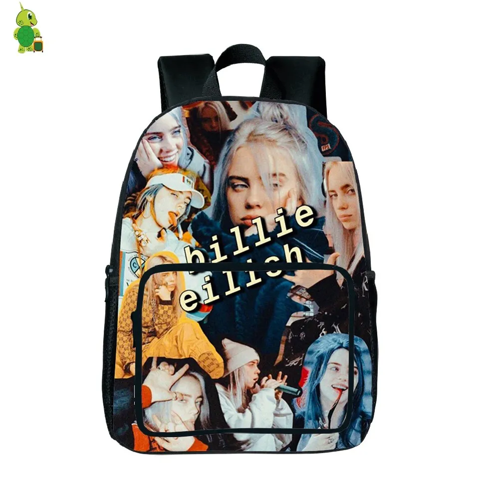 Billie Eilish рюкзак с принтом рок-звезды, школьный рюкзак для подростков, женщин, мужчин, повседневный рюкзак, модная дорожная сумка, водонепроницаемая сумка, подарок для вентилятора - Цвет: 31