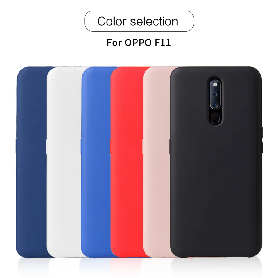 Для Oppo F11 чехол сплошной цвет мягкий силиконовый для телефона CPH1911 CPH1913
