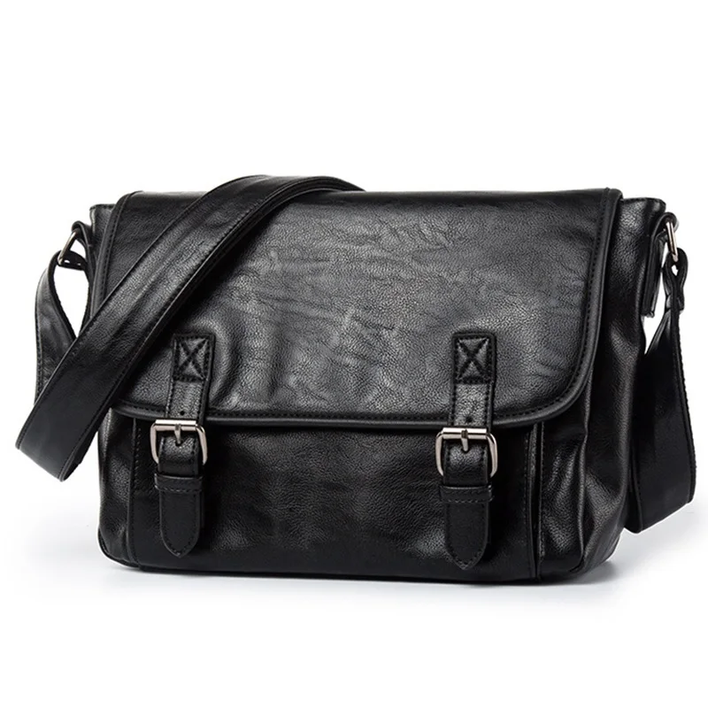 Luxury Brand Leather Men Shoulder Bag Casual Crossbody Bags For Black Travel Messenger Business Briefcase Handbags Male |