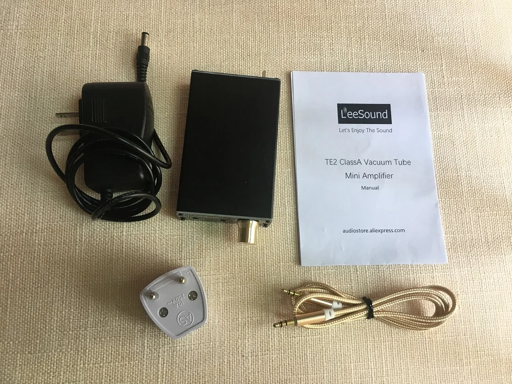 LeeSound TE2 мини-усилитель для наушников с вакуумной трубкой hifi с ультратонким алюминиевым портативным аккумулятором 1000 мАч