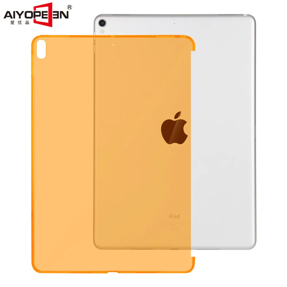 Чехол для ipad Pro 10,5, AIYOPEEN защитная оболочка Прозрачный чехол Мягкий силиконовый чехол для ipad Air 3 10,5 чехол - Цвет: orange