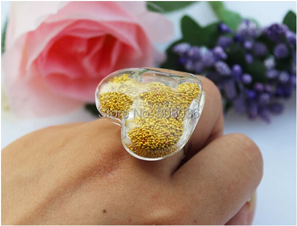 Бесплатная доставка 20 компл./Лот 20*20 мм набор стеклянных пузырей и колец в форме