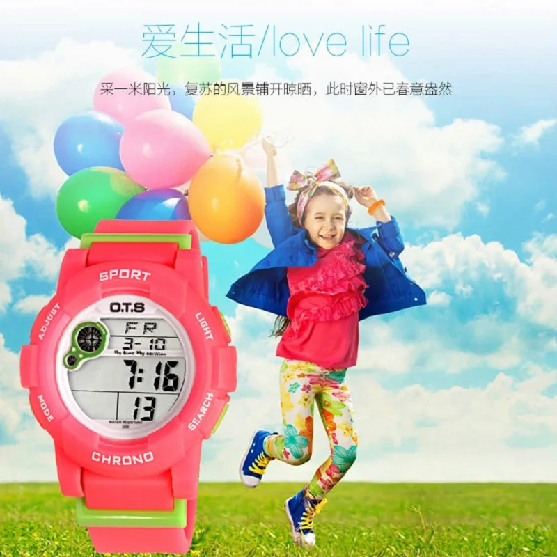 Многофункциональные водонепроницаемые и противоударные часы OTS женские модные