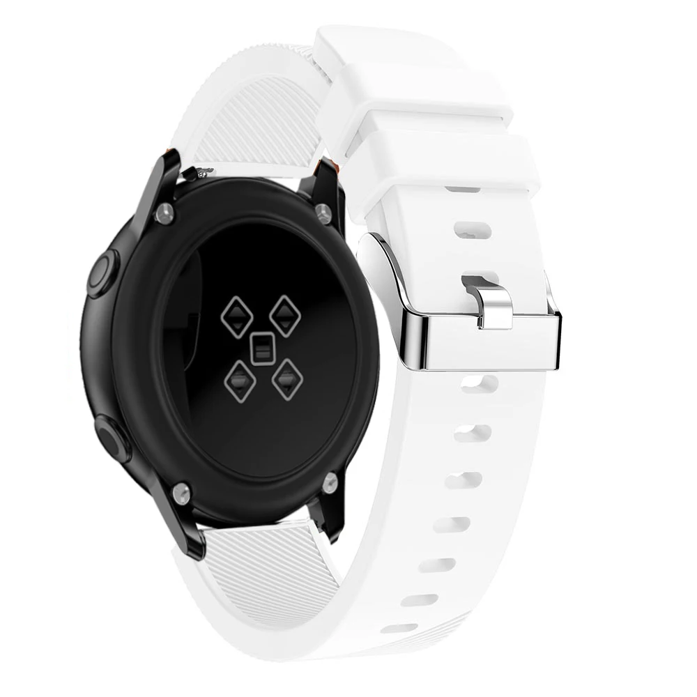 20mm Frontier classic silicone replace strap For Samsung Galaxy Watch Active bracelet for 42mm band accessories | Наручные часы