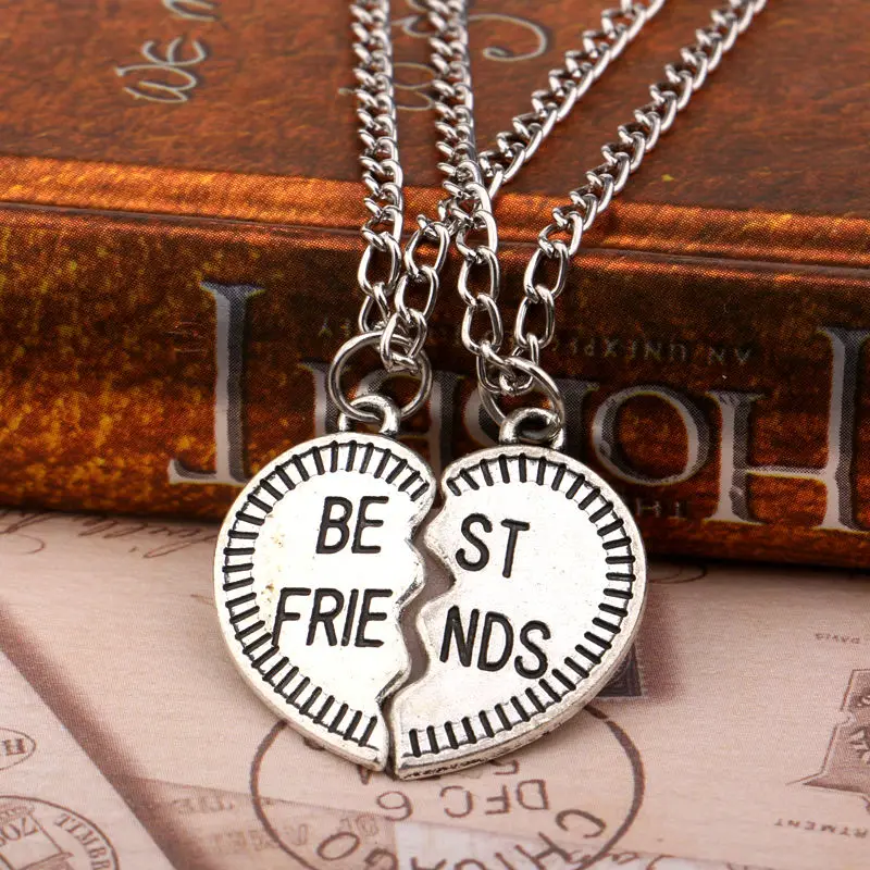 Bespmosp 2 шт. Best Friends Forever BFF головоломка с замком для ключей ожерелье кулоном в виде