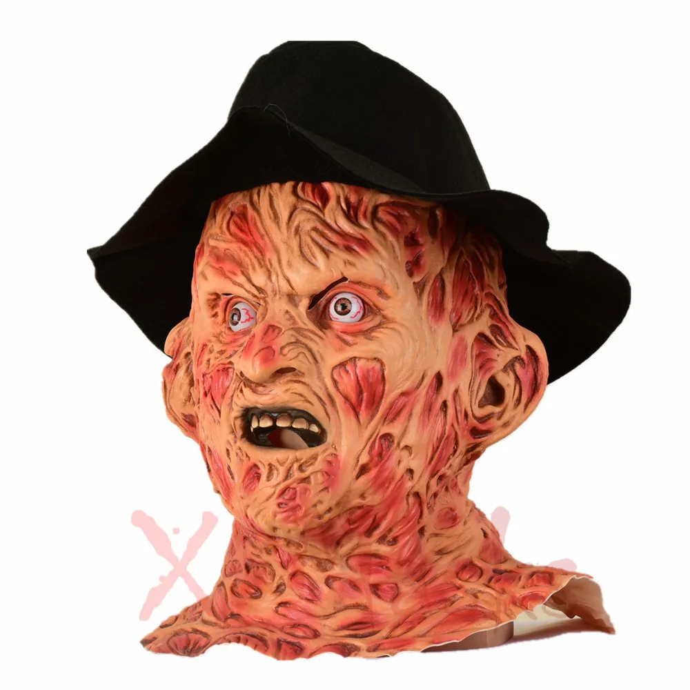 Комплект Латексных Масок Freddy krueger костюм для взрослой вечеринки Пятница 13-е