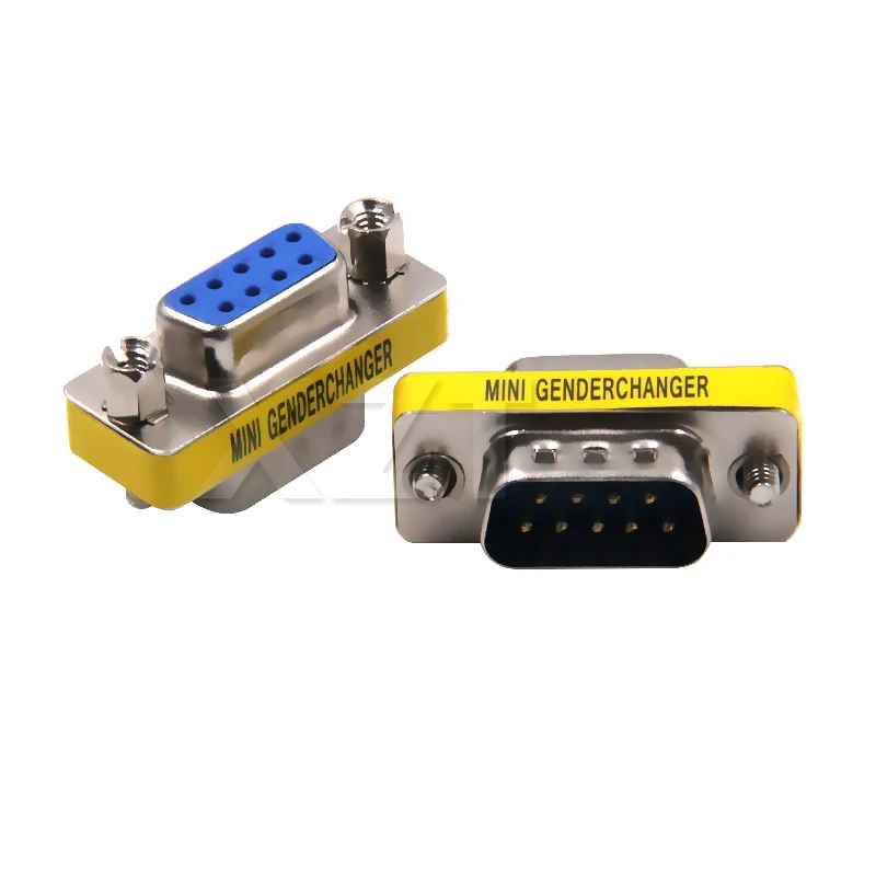 1pcs Newest Hot MIni gender changer 9 Pin RS232 DB9 Male to Female Serial Adapter Cable Connector | Компьютеры и офис