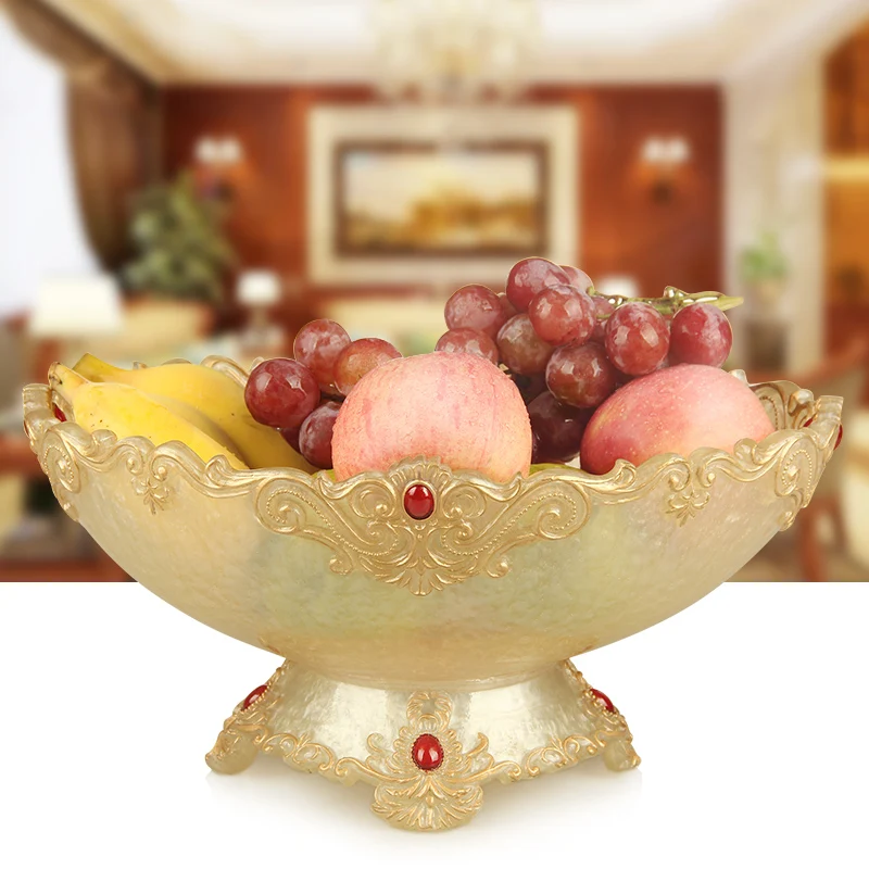 European household living room fruit plate creative resin dried fruit snacks storage bowl fashion home decor ornaments mx6271136