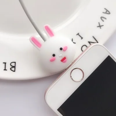 Style 8 1 шт. кабель протектор для iPhone кабель Зарядное устройство USB кабель намотка-держатель аксессуар органайзер милый животный кукла модель Забавный - Цвет: Style 8