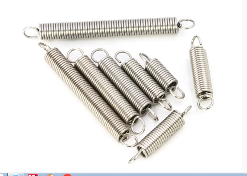 

304 small stainless steel tension tension spring hook spring spring 05*6*10-60 rack oven door