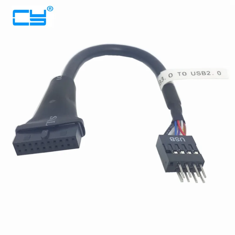 USB 2 0 9 штыревой разъем типа папа для материнской платы 3 20pin корпус гнездовой 10 см
