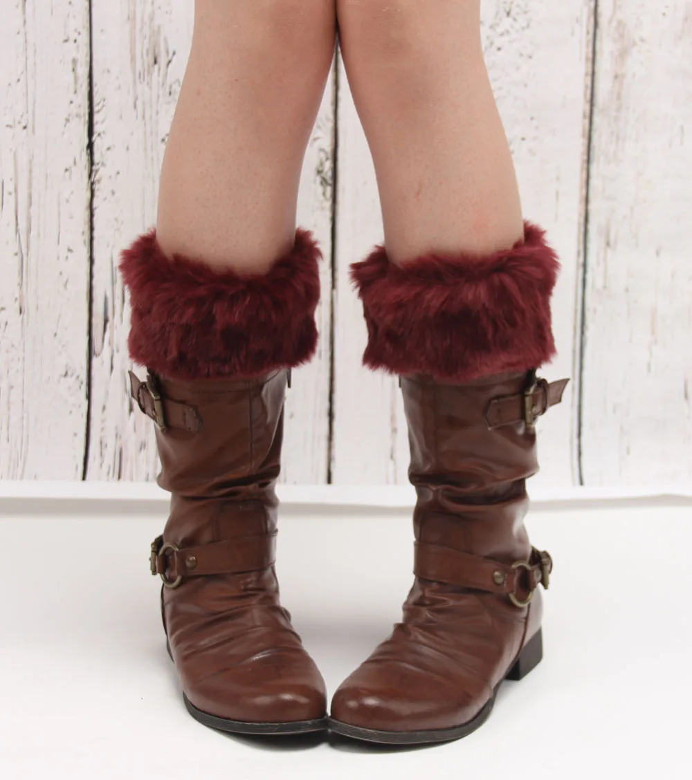 Женские зимние меховые ножки гетры мягкие ботинки из искусственного меха