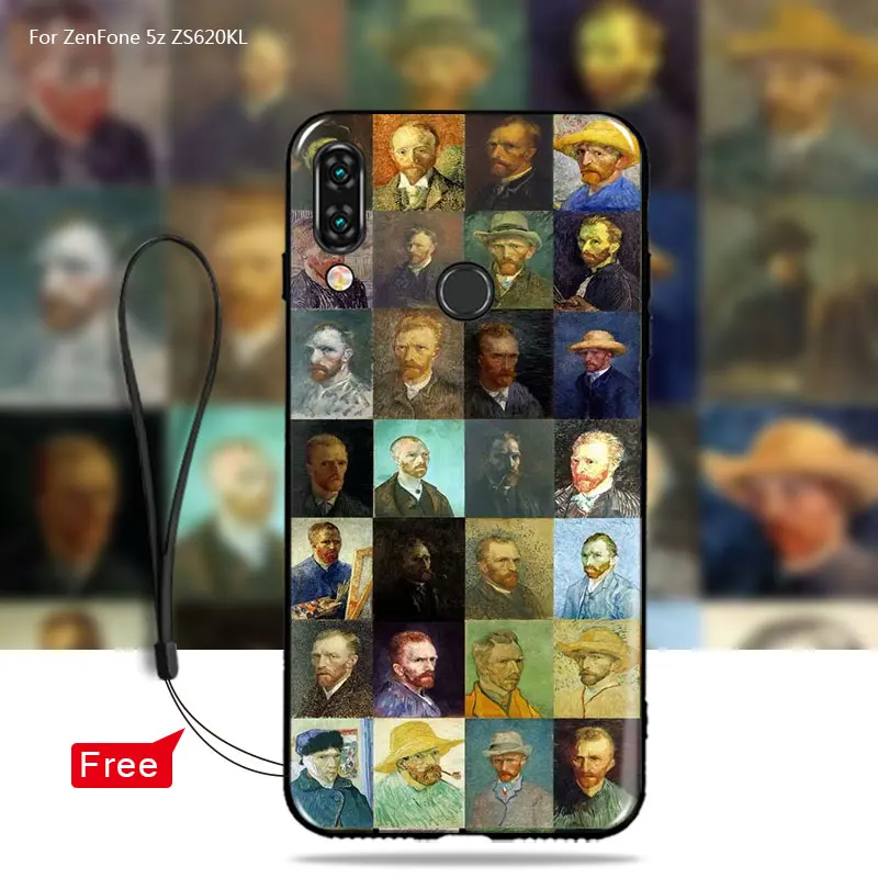 Чехол MCMEME из мягкого ТПУ для Asus Zenfone 5z ZS620KL чехол с изображением Ван Гога 5 ZE620KL