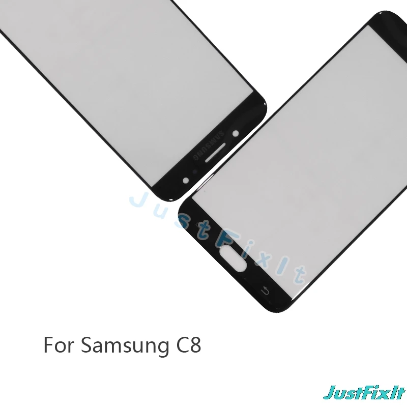 Для Samsung Galaxy C8 C8000 сенсорный экран панель передняя внешняя стеклянная линза